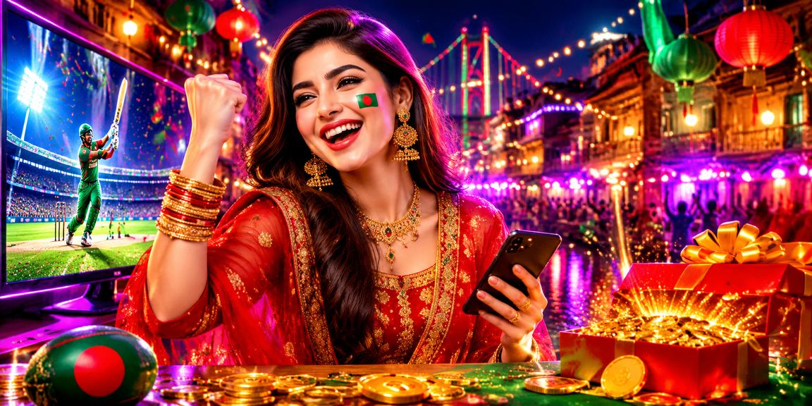 নারায়ণগঞ্জে লাল সবুজ থিমে ক্রিকেট বেটিং উপভোগ